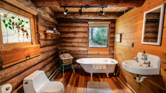 bagno in legno